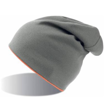 Mütze Grau-Fuchsia